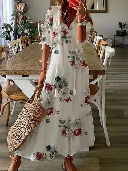 Aitana® | Vestido Boho con Cobertura de Barriga