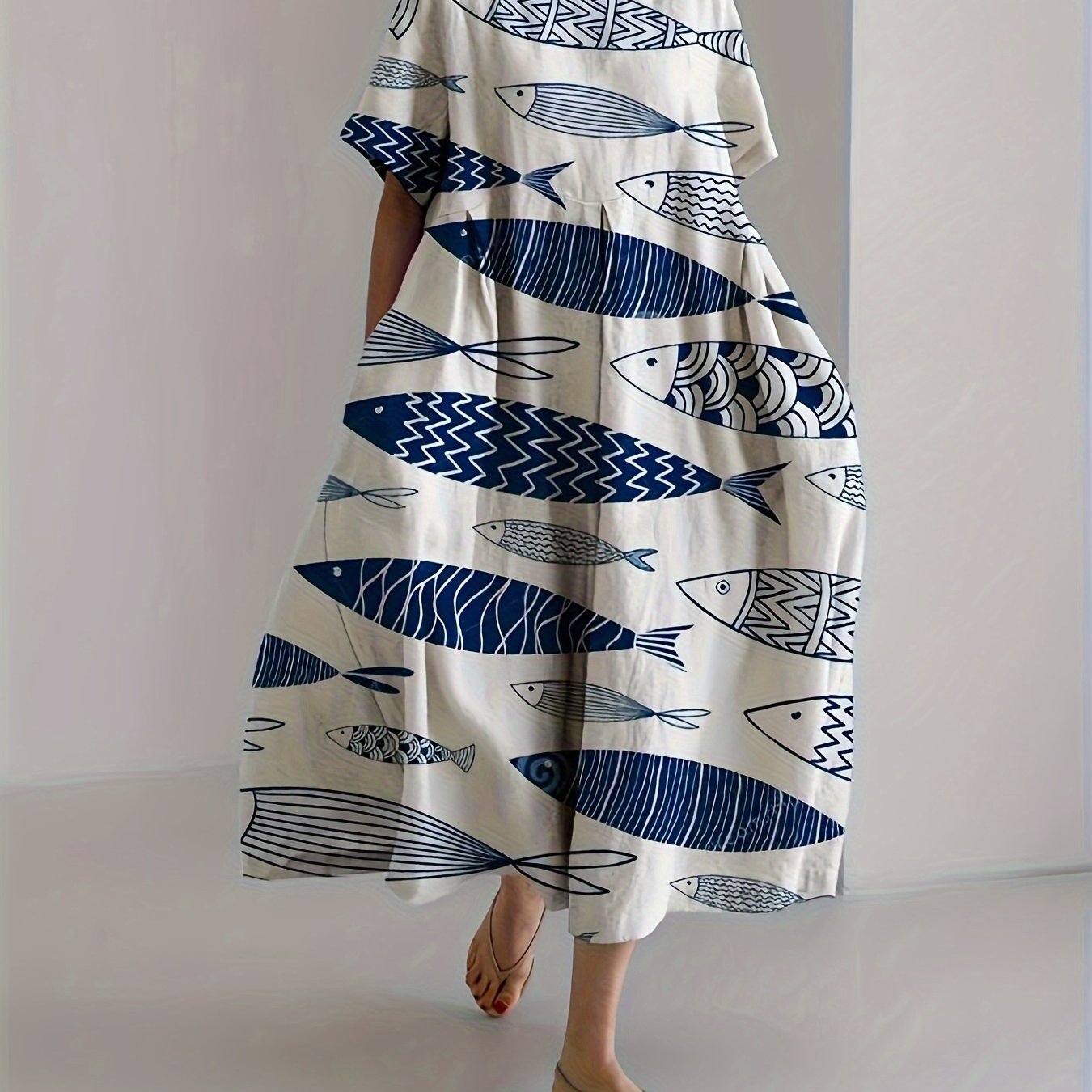 Adriana® | Vestido de lino Susurro de Coral