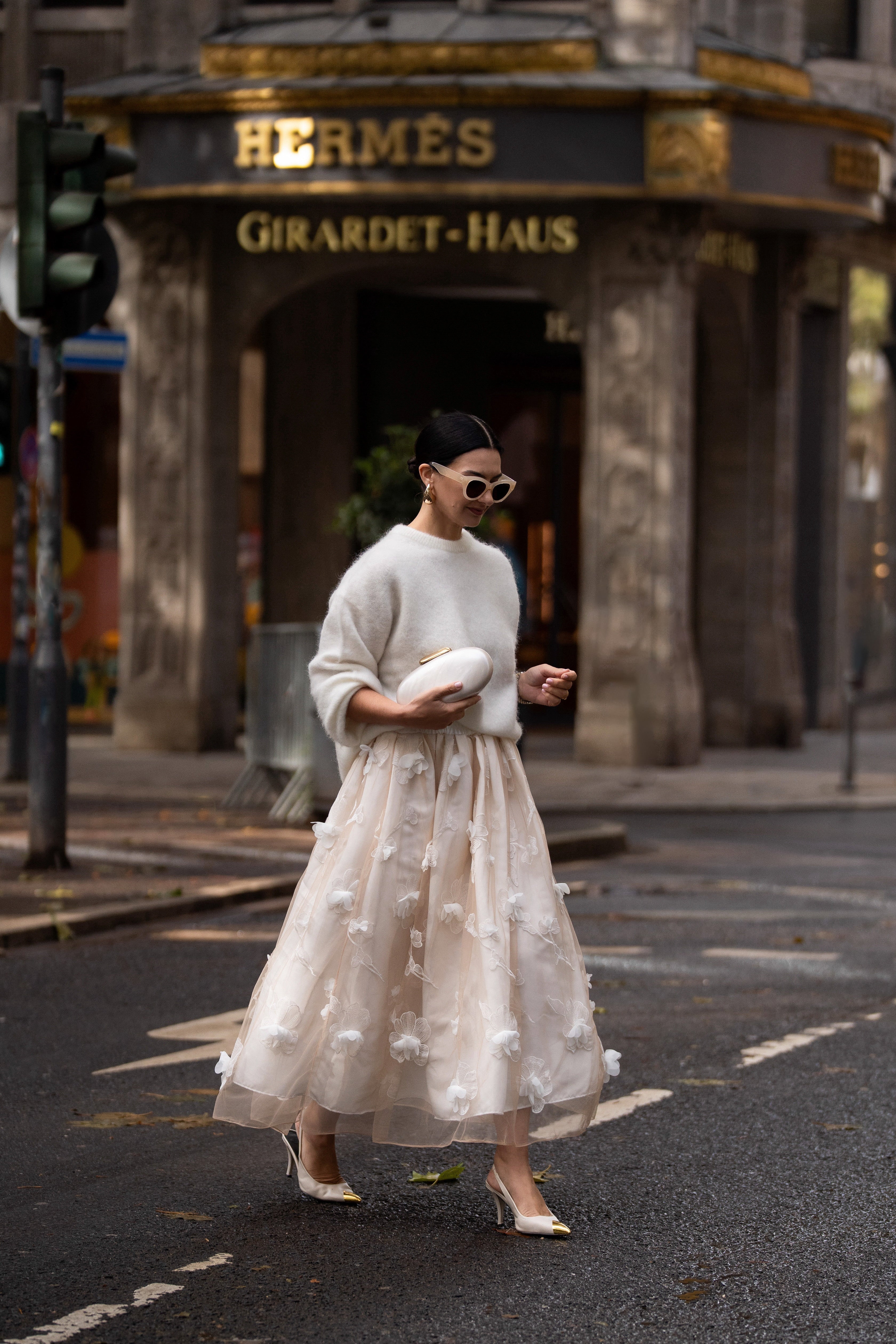 Teresa® | Falda Midi Blanca